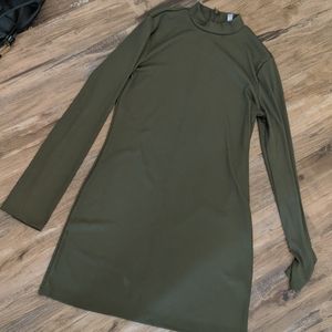 Olive green Leith dress